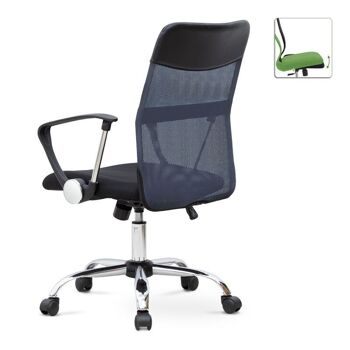 Chaise de Bureau YANICK Gris - Noir 59x57x95/105cm 2