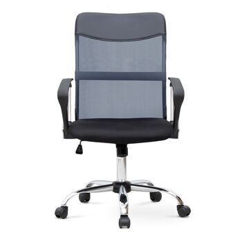 Chaise de Bureau YANICK Gris - Noir 59x57x95/105cm 4