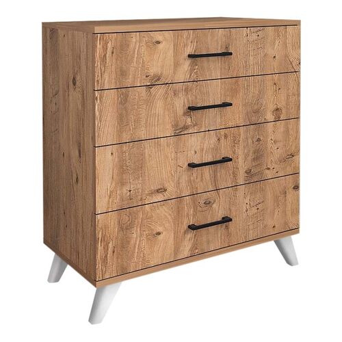 Chest of Drawers THALIA Pine Oak 76x44x86,4cm