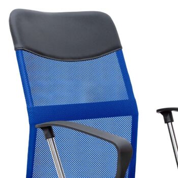 Chaise de Bureau YANICK Bleu - Noir 59x57x95/105cm 7