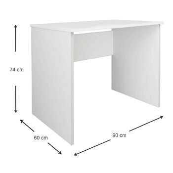 Bureau BUENO Blanc 90x60x74cm 4