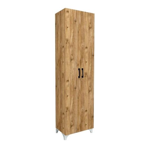 Shoe Rack CARLEN Pine Oak 49x32x178cm