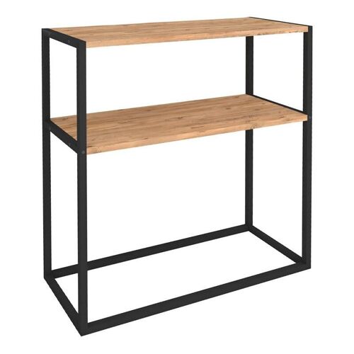 Console MIRANDA Black - Pine Oak 90x33,5x90cm