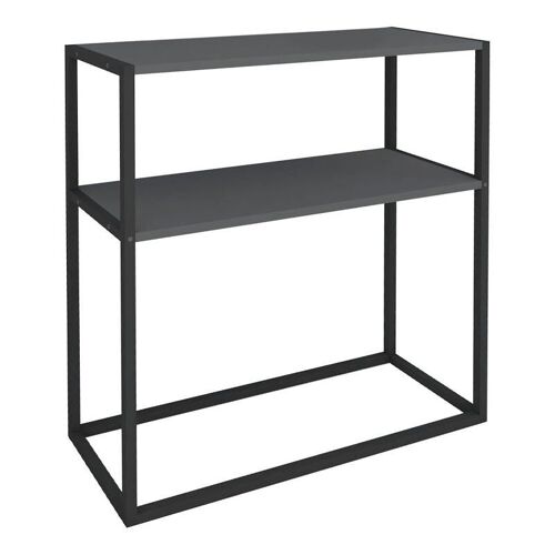 Console Table MIRANDA Black - Anthracite 90x33,5x90cm