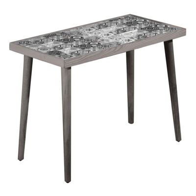 Coffee table MELISSA ceramic gray 62x32x45cm