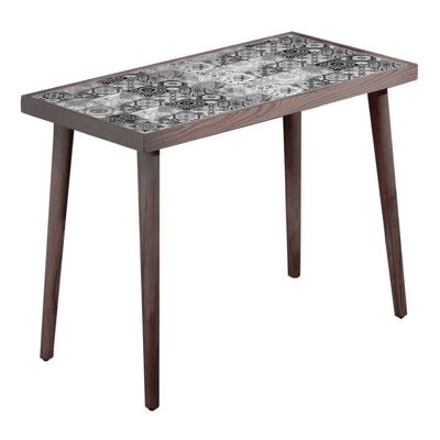 Coffee table MELISSA ceramic black 62x32x45cm