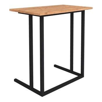 Table pour Ordinateur Portable SPRINT Noir - Chêne Pin 60x35,5x65,5cm 1
