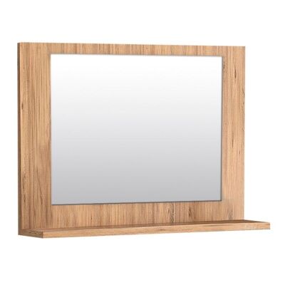 Miroir de salle de bain SLIM Pin Chêne 60x10x45cm