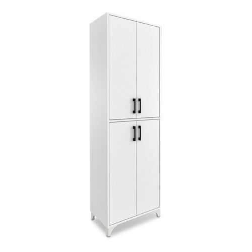 Kitchen/bathroom Cabinet DUANE White 62,6x35,8x190,9cm