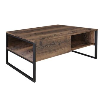 Table basse STOCKHOLM Noyer 106x50x42cm 1