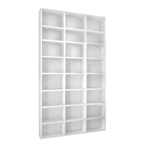 Bookcase MEGA White 102x16x178cm