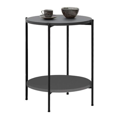 Table basse STAMPA anthracite 43x43x60cm