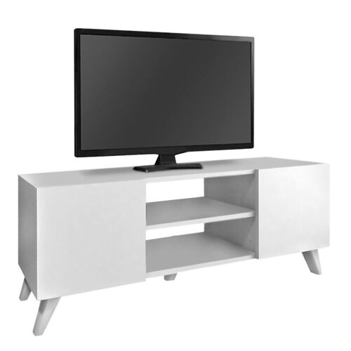TV Stand EVA White 140x35x46cm