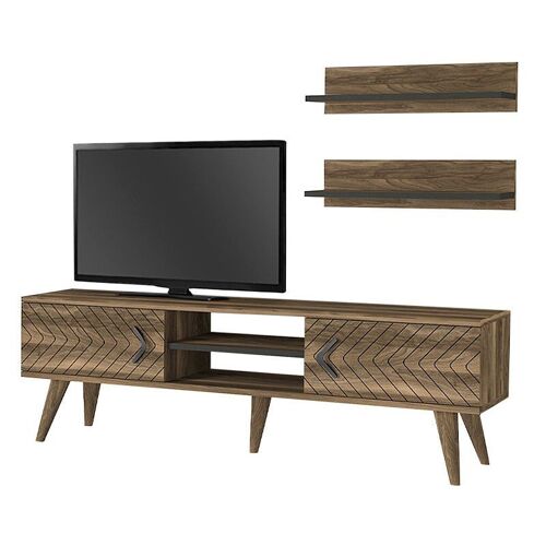 TV Stand CARUSSO Walnut 150x30x45,5cm