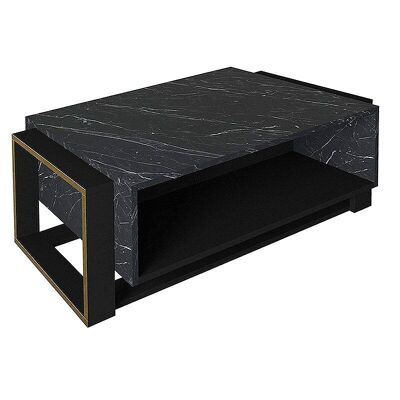 Coffee Table MARINA Black Marble Effect