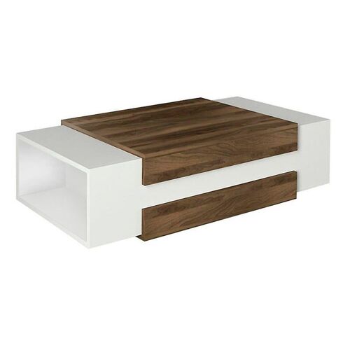 Coffee Table TUNEL White - Walnut