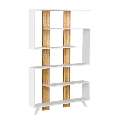 Bookcase SIGMA White - Walnut