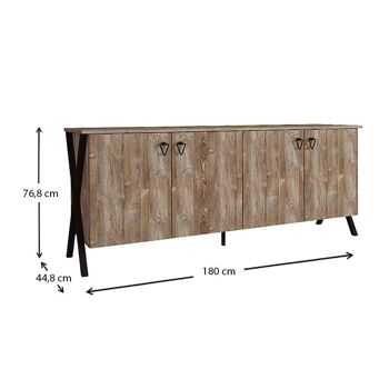 Buffet IAKY Vintage 180x44,8x76,8cm 5