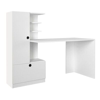 Office Desk Set OTHELO White 149,5x60x120cm