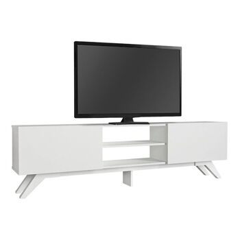Meuble TV OBLIO Blanc 180x31,3x58cm 1