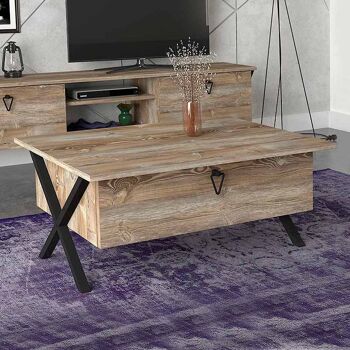 Table basse RAMONA Vintage 90x60x38,8cm 3