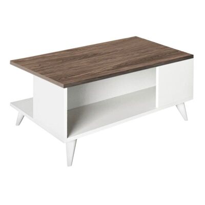 Table Basse PEDRO Blanc - Noyer