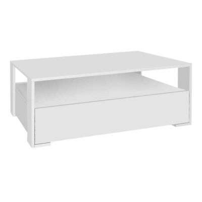 Tavolino LAUSANNE Bianco 110x60x40cm