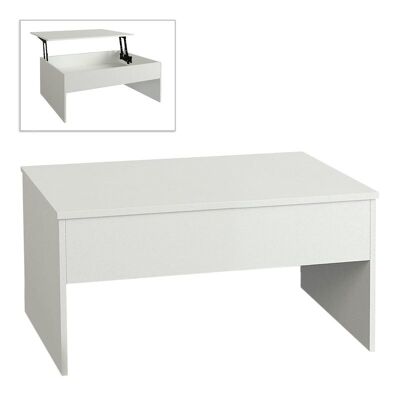 Table basse AVEC SECRETS Blanc 110x60x44.8cm