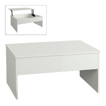 Table basse AVEC SECRETS Blanc 110x60x44.8cm 1