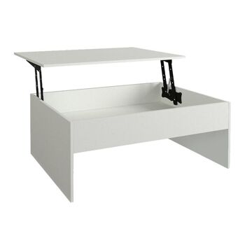 Table basse AVEC SECRETS Blanc 110x60x44.8cm 4