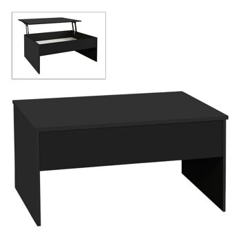 Table basse AVEC SECRETS Noir 110x60x44.8cm 1