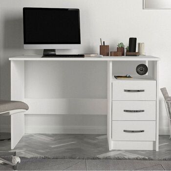 Bureau CAMINO Blanc 120x60x75cm 4