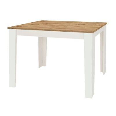 Mesa de comedor SOLID Blanco - Roble 110x72x74cm