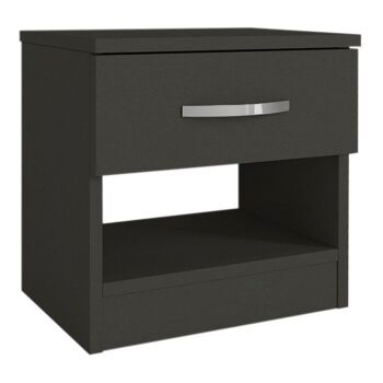 Table de nuit SALOMEA Anthracite 40x28,2x40cm 1