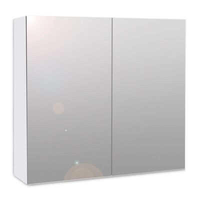 Mobile da bagno con specchio ASHLEY Bianco 60x15x60cm
