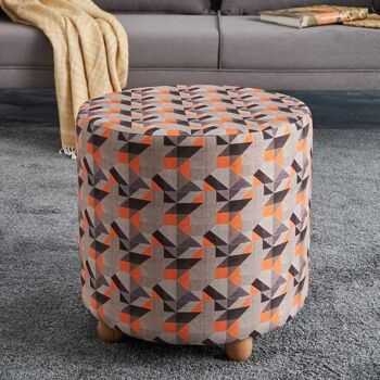 Tabouret CLARINNE cylindre multi 40x40x40cm 2