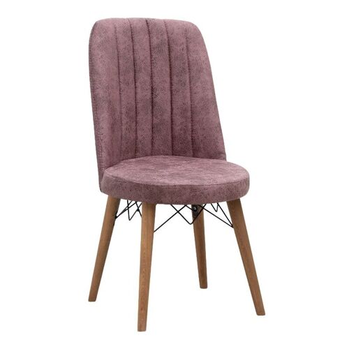 Dining Chair RALU fabric Rotten Apple - Walnut legs 46x44x91cm