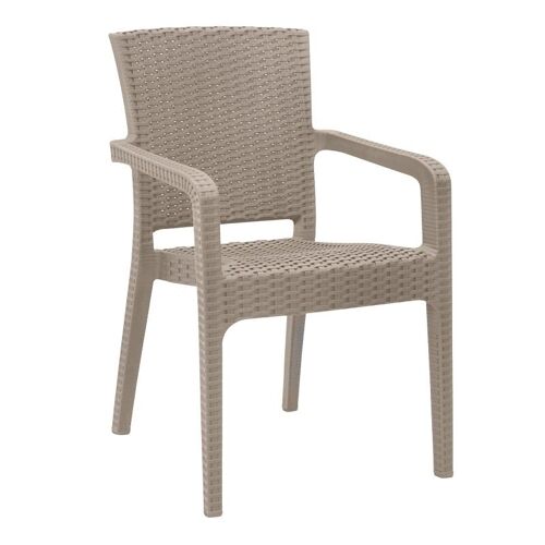 Garden Armchair PIACERE Cappuccino 57x55x86cm