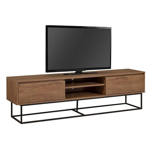 TV Stand SASCHA Walnut 180x40x50cm