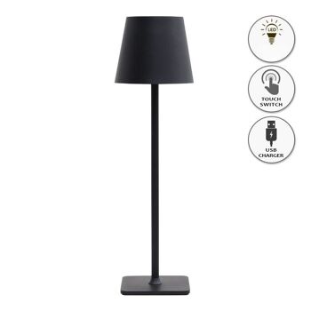 Lampe de table rechargeable SVEN Noir 95x95x38cm 1