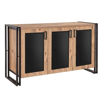 Buffet PRACTIC Pin - Noir 10x45x80cm 1