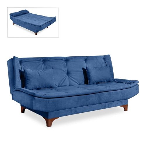 Sofa-Bed ANITA 3 seater Dark Blue