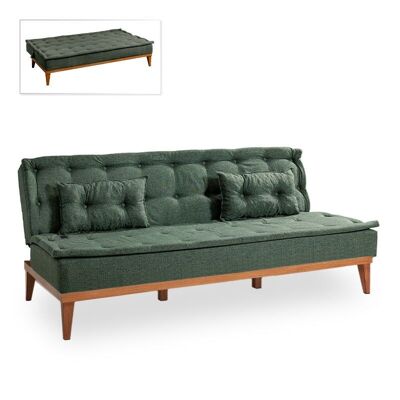 Sofa-Bed LONDON 3 seater Green