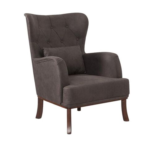 Velvet Armchair ROMEO Anthracite 78x80x96cm