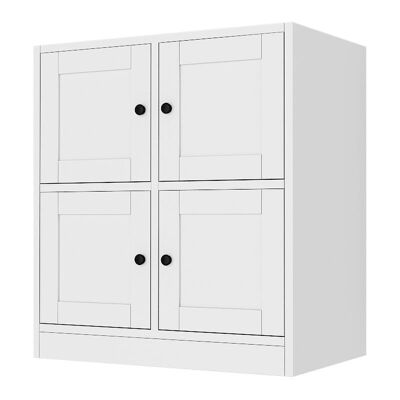 Multipurpose cabinet/Shoe Cabinet JUSTUS White 65,4x40x71,4cm