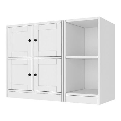 Shoe Cabinet JUSTUS White 99x40x71,4cm