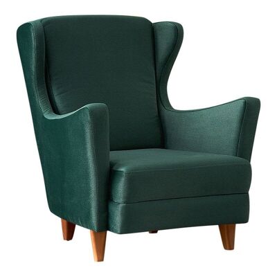 Fauteuil en Velours LORD Vert Foncé 77x70x92cm