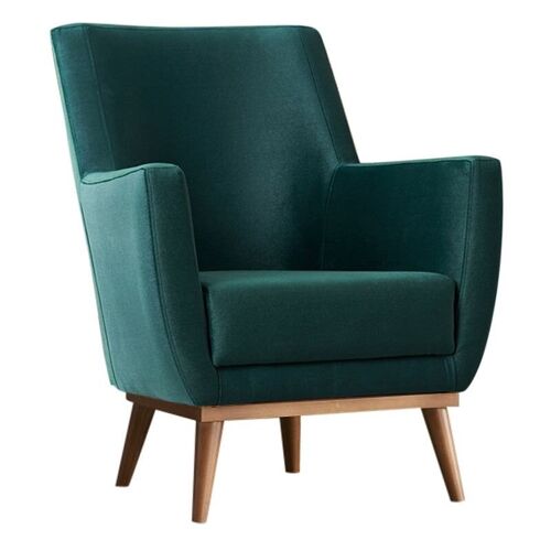 Velvet Armchair REGATA Dark Green 71x75x87cm