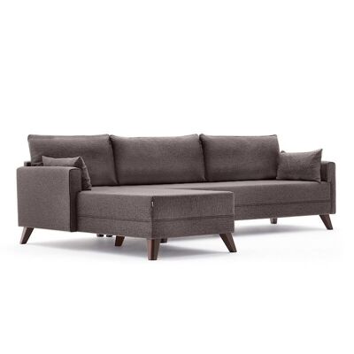 Sofa MOLDAU left corner Brown 275x165x85cm