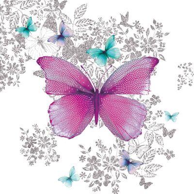 Butterfly Pattern 33x33 cm